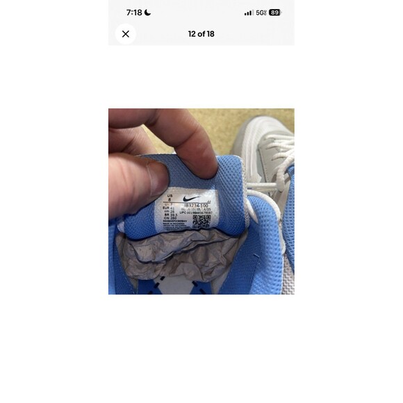 Nike Air Max NCAA  Verse North Carolina Size 8 New with Box main image 4